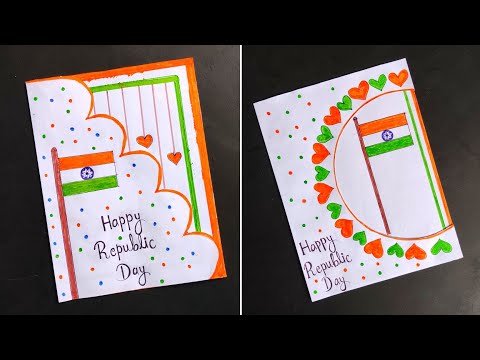 Republic Day Card Making| Easy and Beautiful Republic Day Card | Happy Republic Day Card