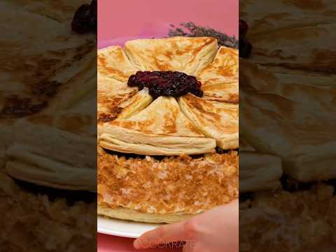 Easy Frozen Berry Puff Pastry Cake #puffpastryrecipe #shorts #shortscake #shortsrecipe #cakerecipe