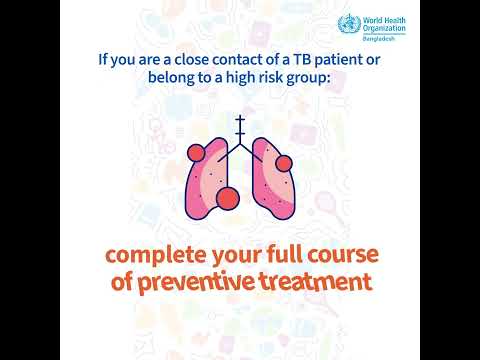 Tuberculosis preventive treatment can stop TB disease.