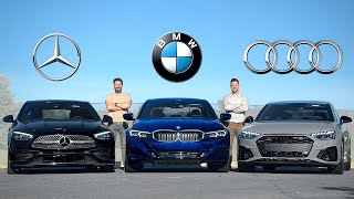 2023 BMW 3 Series vs Mercedes C-Class vs Audi A4 // The $50,000 Question