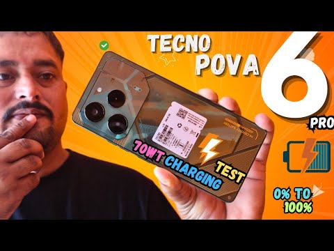 Tecno Pova 6 Pro Charging Speed Test Review | Tecno Speed Test 🔥