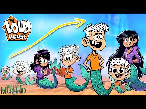 The Loud House Into Mermaid Growing Up Compilation | Cartoon Wow