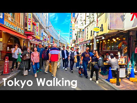 Tokyo Japan Walking Tour from Ueno to Asakusa 4k HDR