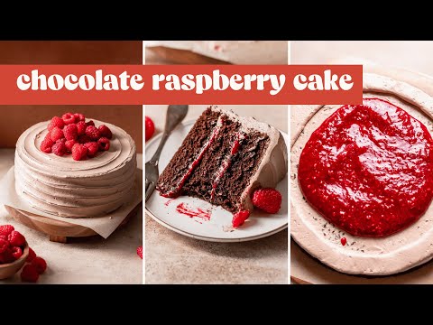 Dark Chocolate Raspberry Cake