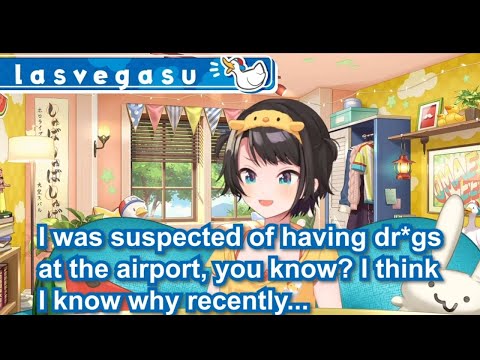 Oozora Subaru talks about being suspected of using drxgs at the airport【Eng Sub / hololive】