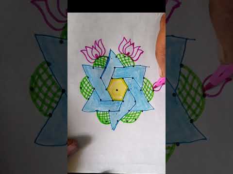 chinna chinna kolam.  Rangoli design #shorts kolam #easy rangoli #rangoli