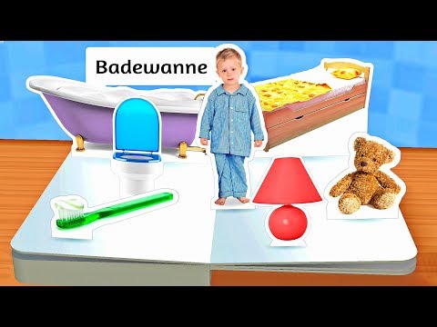 Kids learn first German Easy Words 🗨️  Touch Look Listen App for Children