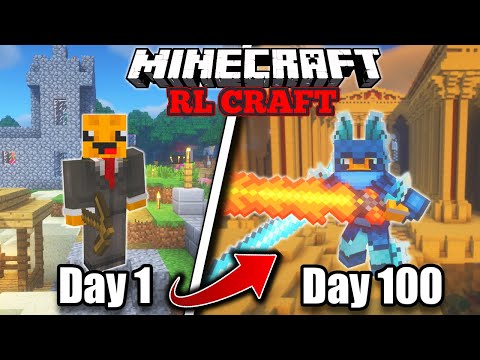 I Survived 100 Days in RL Craft 2.9 (Modded Minecraft)...