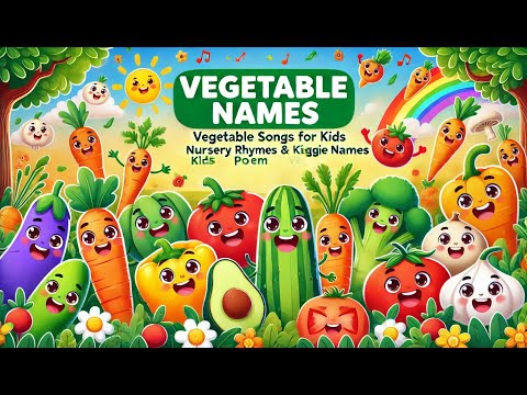 Vegetable Names | Vegetable Songs for Kids | Nursery Rhymes and kids songs| Kids Poem & Veggie Names