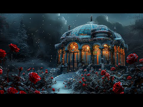 Dark Piano of Snow Gothic Garden | Dark Academia study music playlist