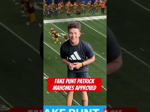 Fake punt Patrick mahomes approved