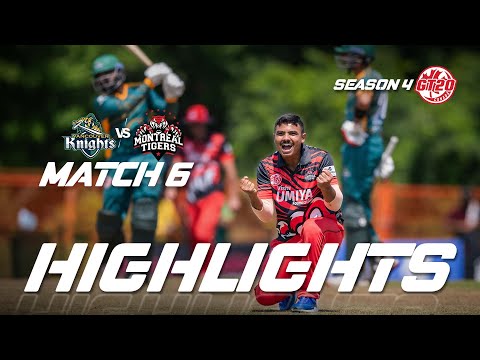 GT20 Canada Season 4 | Match - 6 | Vancouver Knights vs Montreal Tigers | Highlights