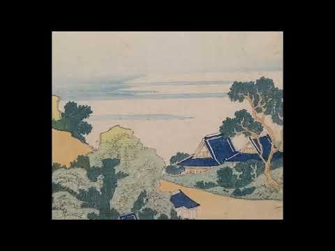 葛飾北斎 Katsushika Hokusai(1760~1849) 《琉球八景・筍崖夕照》横大判 錦絵江戸時代・19世紀 天保3年（1832）頃 東京国立博物館蔵