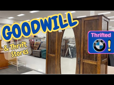 Goodwill THRIFT WITH ME || BMW THRIFTED AT GOODWILL!!! || goodwill thrifting 2023 youtube video