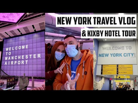 Manchester To New York JFK Travel Vlog & Kixby Hotel Tour With Views Of The Empire State Building