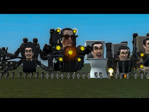 NEW GMAN UPGRADED ARMY!!! part 2 SKIBIDI TOILET IN GARRY'S MOD!