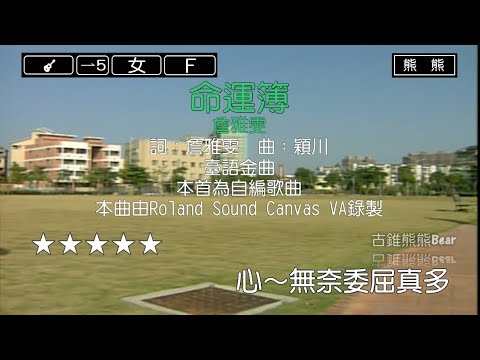 命運簿-詹雅雯(Karaoke伴奏)