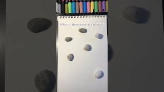 Which of these stones is a drawing? #art #artist #drawing #stone #which