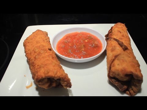 How to make Beef and Chicken Fajita Egg Rolls ~Yumm!