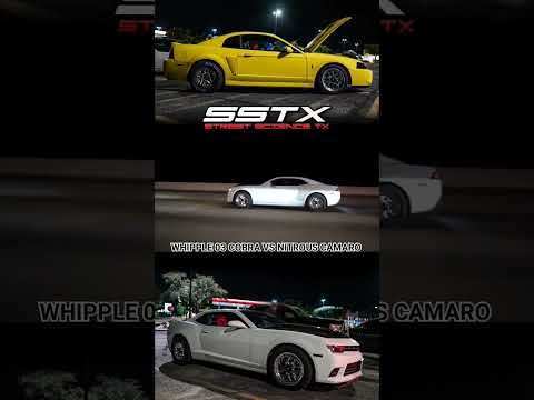 03 Whipple Cobra vs Nitrous Camaro #streetracing #Nitrous #whipplesupercharger #cobra