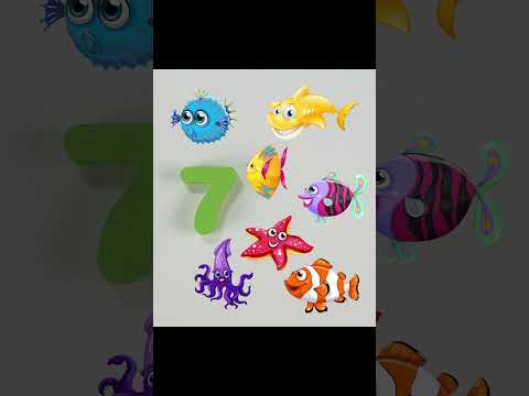 Learn to Count 1-10 for Toddlers Under the Sea! #shorts