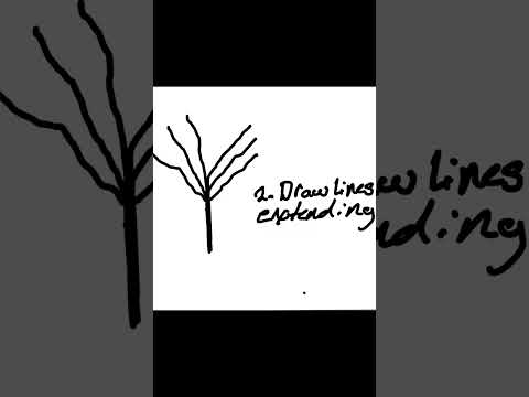 How To Draw A Tree #shorts #art #drawing