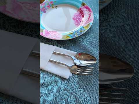 Napkin folding | pocket | how to fold fancy looking napkins | dinner table | ideas 💡 hacks