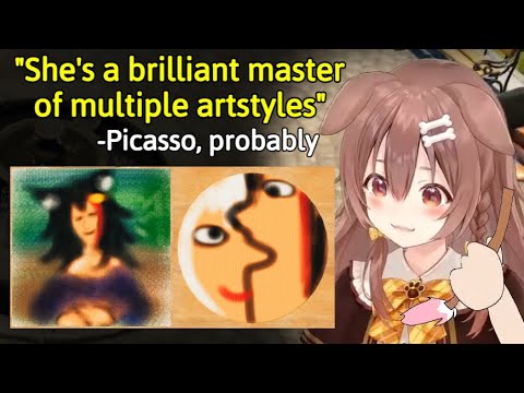 Korone is an Actual Artistic Genius in Passpartout 2, ft. The Mio Lisa [Hololive]