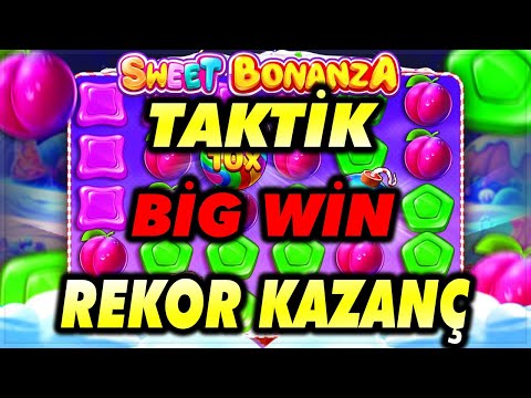 🍭 SWEET BONANZA 🍭 TAKTİK KISA SÜREDE BİGWİN REKOR KAZANÇ #sweetbonanza #slot #casino #slotvideoları