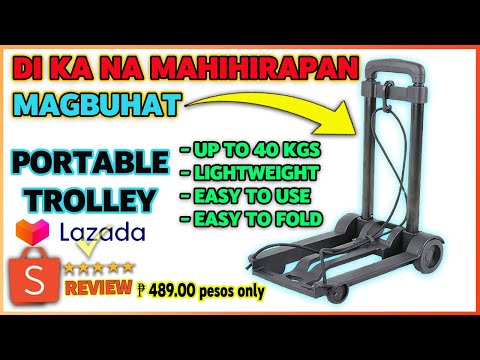 Portable Trolley from #lazada  and #shopee  Product Review