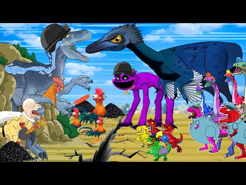 Spinosaurus Fallen Chicken, Pet Dinosaur KingDOM GODZILLA Cartoon Animated Jurassic: Death? JW ALIVE