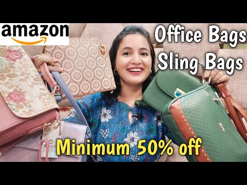 Amazon  Bags For Office & College | Bags Haul | Tote Bag, Sling Bag, Shoulder Bags | Neema's Talk