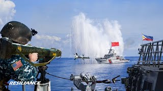 U.S. Navy FGM-147 Javelin Face Chinese Ship in Philippines Sea