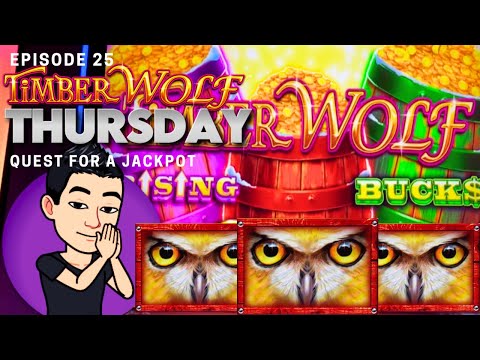 ★TIMBER WOLF THURSDAY!★ 🐺 [EP 25] QUEST FOR A JACKPOT! TIMBER WOLF TRIPLE POWER (Aristocrat Gaming)