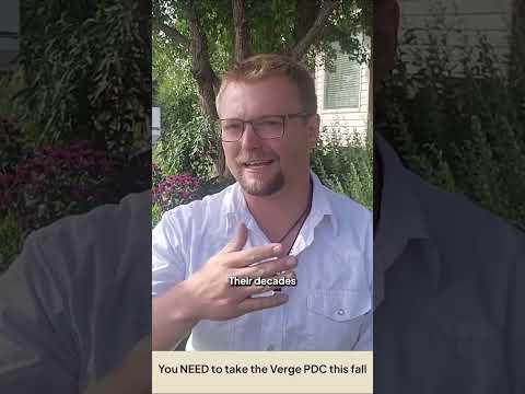 Why should YOU take the Verge PDC?