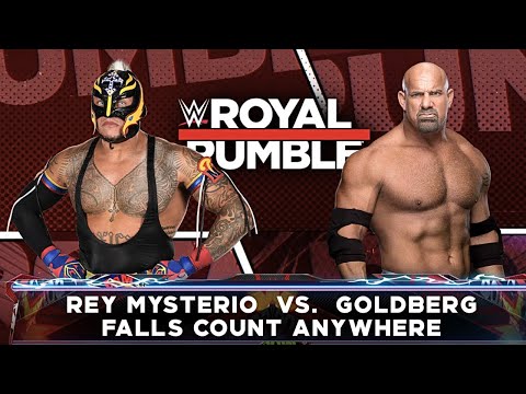 Extreme Rules Match | Rey Mysterio vs Goldberg | WWE Royal Rumble