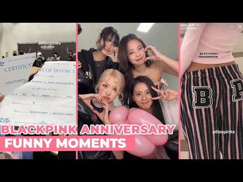 BLACKPINK being funny on their 8th anniversary 🖤🩷 | #blackpink best moments