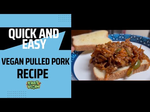 Quick, Easy Vegan Pulled Pork #vegan #food #foodie #foodlover #recipe #veganrecipes #mushroomrecipe