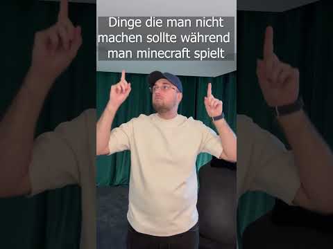 Das sollte man niemals machen, wenn man Minecraft spielt! #minecraft #shorts #comedy