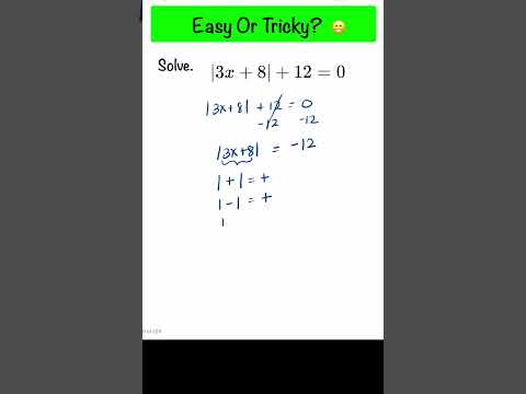 How To Solve Absolute Value Equation | Algebra