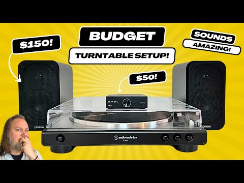 Two of the BEST speaker and amp setups for your turntable under $300!