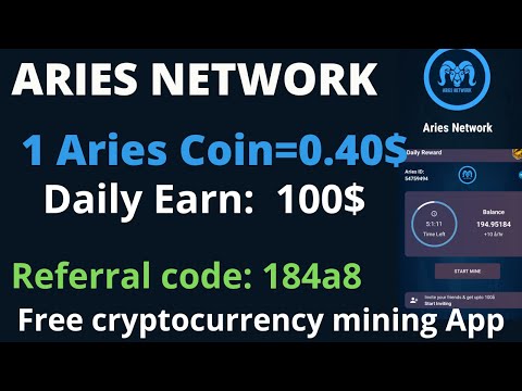 Aries Network || Aries coin || 1 Ariescoin=0.40$ || How to create Aries Network Account Tutorial