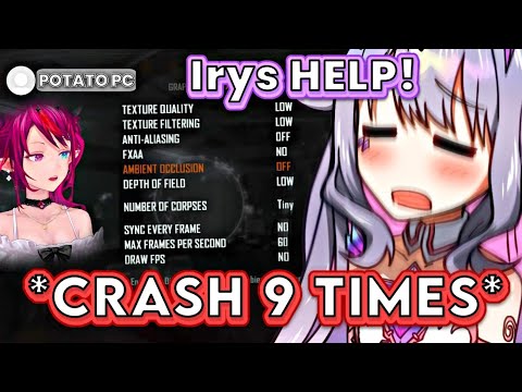 Biboo got tired because her game crashed 9 times [Hololive EN]