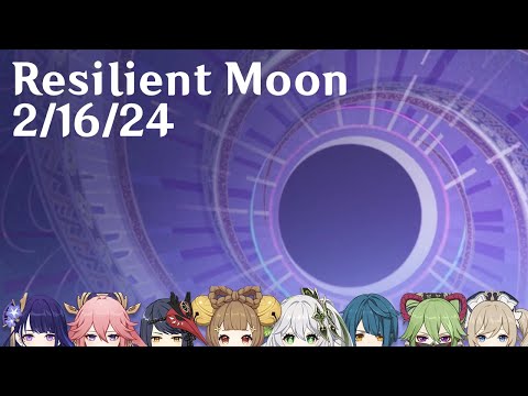 Genshin Impact - 36 star Spiral Abyss - Resilient Moon 2/16/24