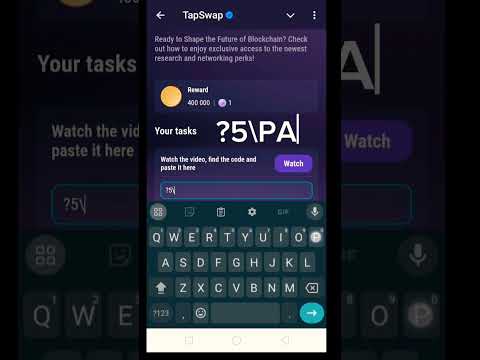 Earn big in crypto part 5 | Tapswap code | Tapswap code today earn big in crypto part 5