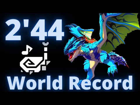 MHW Iceborne Azure Rathalos 2'44 Hunting Horn WR