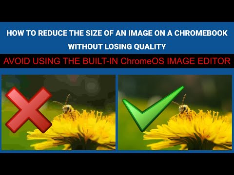 How to reduce the size of an image on a Chromebook without losing quality