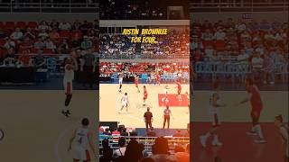 Justin Brownlee - for four..| #basketball #pba #justinbrownlee #brgyginebra #rhelltime