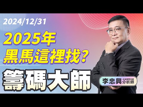 2025年 黑馬這裡找！｜20241231｜李忠興 分析師｜籌碼大師