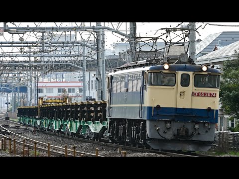 8087レ EF65 2074+ 日鐵チキ9B  藤沢〜大船